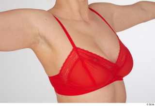 Mia Brown breast chest lingerie red bra underwear 0005.jpg